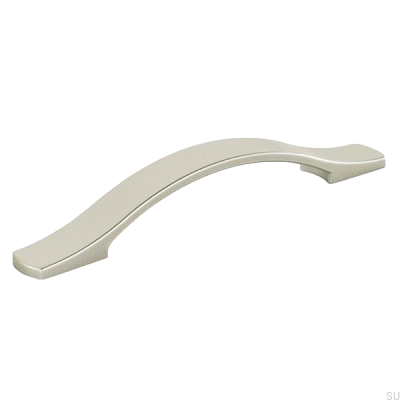 Tirador para mueble rectangular 8014 Plata sintética