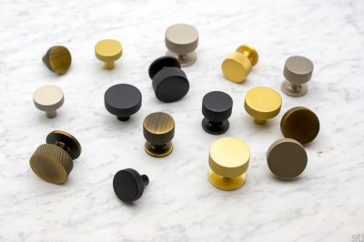 Pomo para mueble Flat 32 Metal Negro