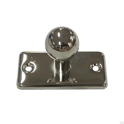 Pomo para mueble con base 5320 Níquel pulido