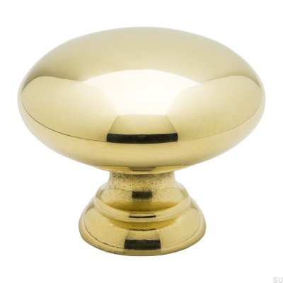 Pomo para muebles 411 (32) Latón pulido y lacado