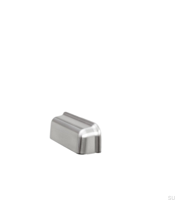 Tirador para muebles de concha plateada de metal Port 96