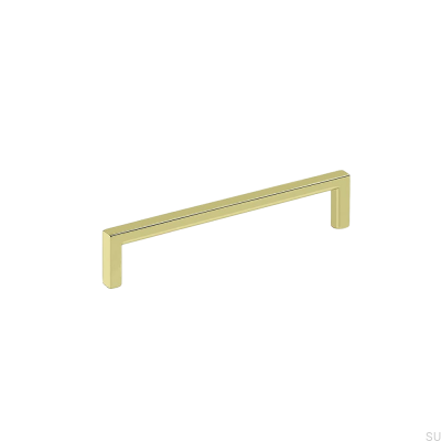 Tirador para mueble alargado Soft 128 Oro Pulido