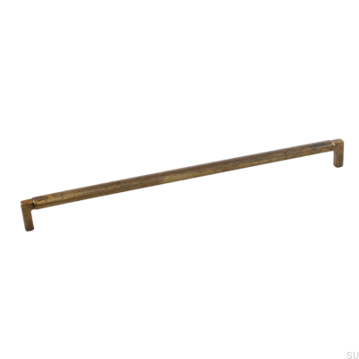 Tirador para mueble rectangular Lecco 320 Bronce envejecido