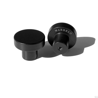 Pomo para mueble Marbelo Acero Negro