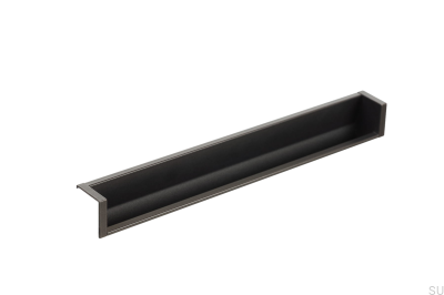 Tirador para mueble empotrable Hexxa 200 Aluminio Gris metalizado