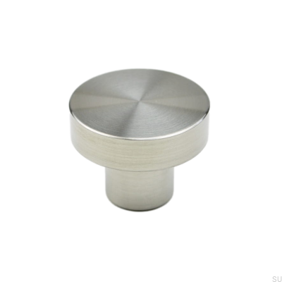 Pomo para mueble Marbelo 01, acero cepillado