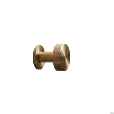 Colgador de pared Nena S Short W Latón, cepillado sin pintar