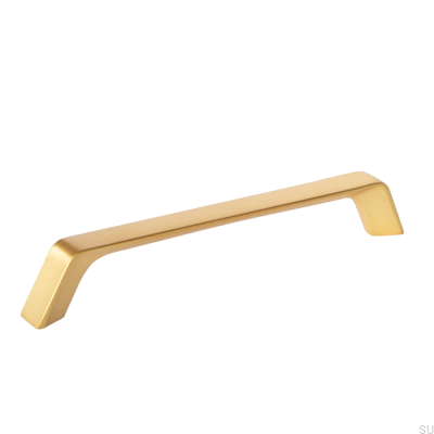 Tirador para mueble rectangular Frank 160 Gold Brushed