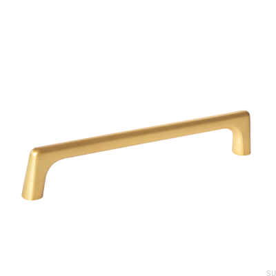Tirador para mueble rectangular Studio 160 Gold Brushed
