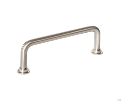 Tirador alargado para mueble 1353 128 Care Acero Lacado Plata