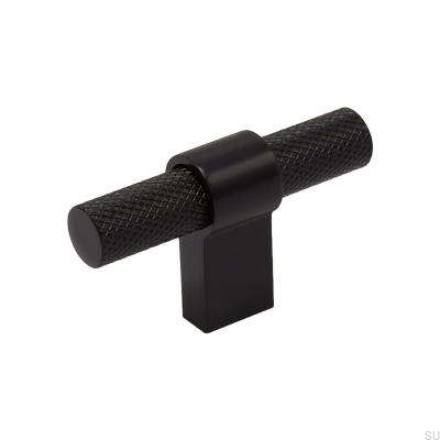 Pomo para mueble T-Bar Helix Metal Negro
