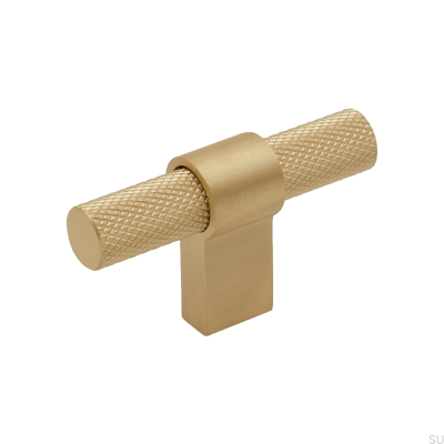 Pomo para mueble T-Bar Helix Brushed Gold