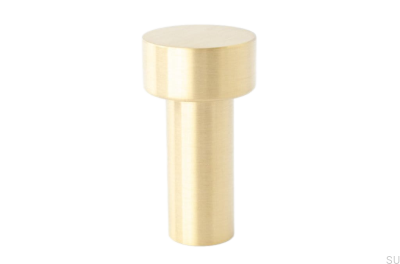 Colgador de pared Dot 74 Latón, cepillado sin pintar