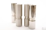 Cylinder 100 nogi do mebli stal nierdzewna polerowana