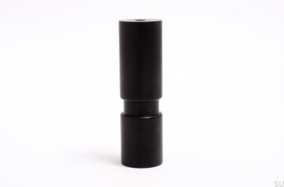 Cilindro 100 Pata de mueble Aluminio Negro