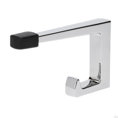 Colgador de pared con tope de puerta 2422 32 Cromo pulido