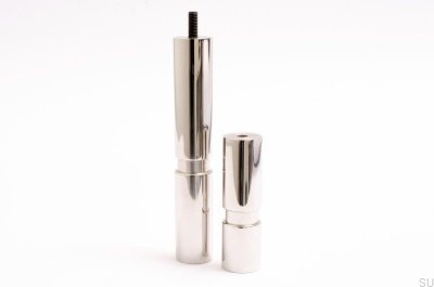 Cilindro 170 Pata de mueble Aluminio negro