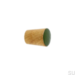 Galki do mebli SIMPLE CONE emaliowane 2 cm -   olej bezbarwny - ciemny zielony.jpg