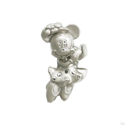 Pomo para mueble Minnie Mouse Níquel cepillado