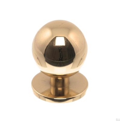 Pomo para mueble 1349 25 Latón Pulido Sin Pintar