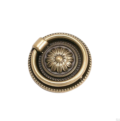 Tirador para mueble redondo 5249 38 Bronce antiguo
