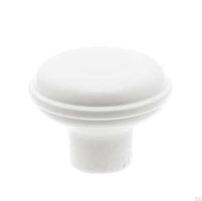 Pomo para mueble 9707 45 Madera Roble Blanco