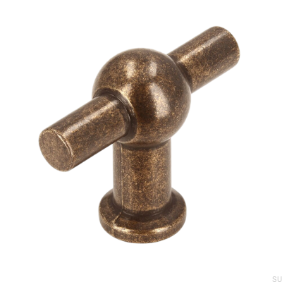  Pomo para Mueble T-Bar 2011-50 Bronce Antiguo