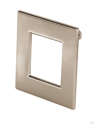 Tirador para mueble cuadrado 2057 Níquel Cepillado