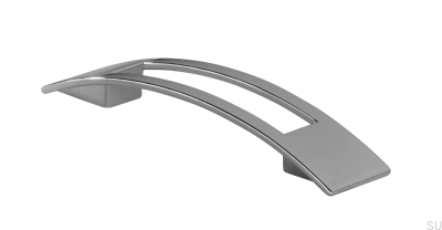 Tirador para mueble alargado 2113 96 Cromo brillo