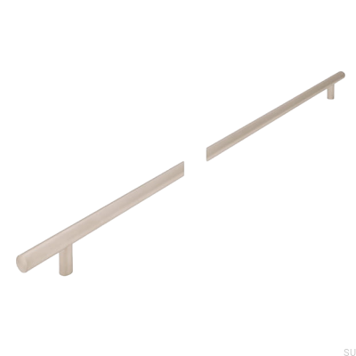 Tirador para mueble alargado 885 552 Níquel mate