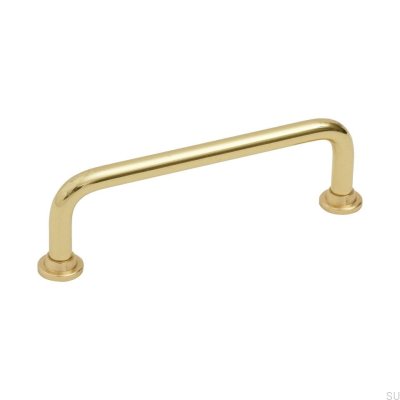 Tirador para mueble alargado 1353 96 Latón pulido, Lacado