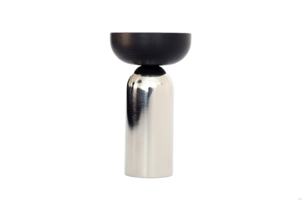 KR31R/AS--Wieszak-ścienny-Kokeshi-3052-Stalowy-Polerowany-z-Czarnym-Aluminium-BB-Sweden-Skandynawskie-Uchwyty_1