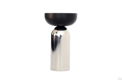 Kokeshi Mix 3052 Colgador de Pared Acero Pulido con Aluminio Negro