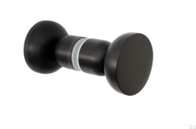 Perilla de puerta Kokeshi de doble cara, aluminio 3032, color negro