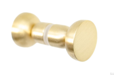 Pomo de puerta Kokeshi de doble cara 3032, latón cepillado sin lacar