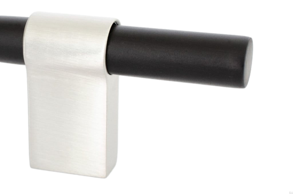 HA64RB/AS--Uchwyt-meblowy-podłużny-Line-Big-Mix-342-Aluminiowy-Czarny-ze-Szczotkowaną-Stalą-BB-Sweden-Skandynawskie-Uchwyty_1