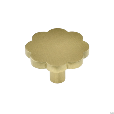 Pomo para mueble Marbelo 08 de latón cepillado sin barnizar