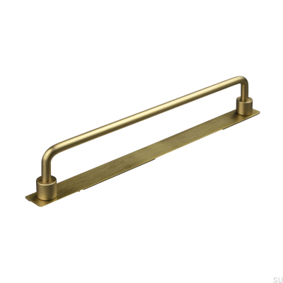 Tirador para mueble alargado Limone 224, oro cepillado