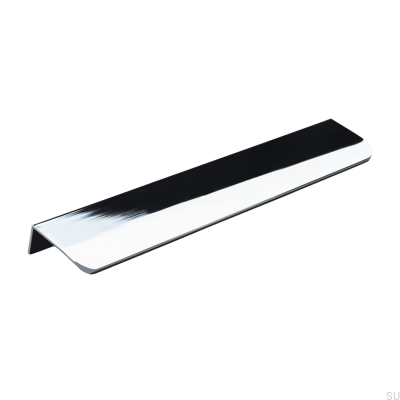 Tirador para mueble con borde Poppi 232, cromo pulido