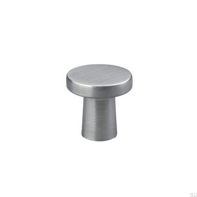 Pomo para mueble Garda 25 plata cepillado