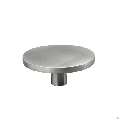 Pomo para mueble Garda 60 plata cepillado