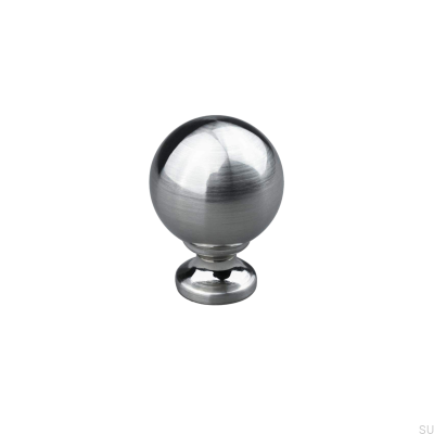 Pomo para mueble Labaro 30 Plata Cepillada