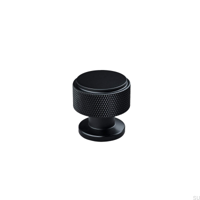 Pomo para muebles de metal Lonato 30, negro mate