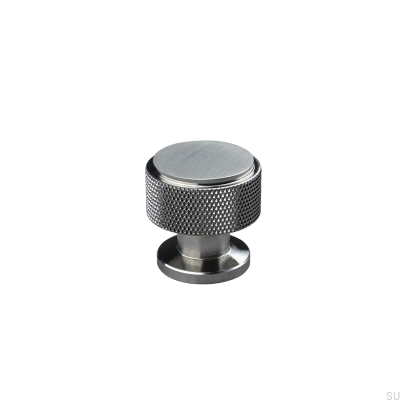 Pomo para mueble Lonato 30 Plata Cepillada