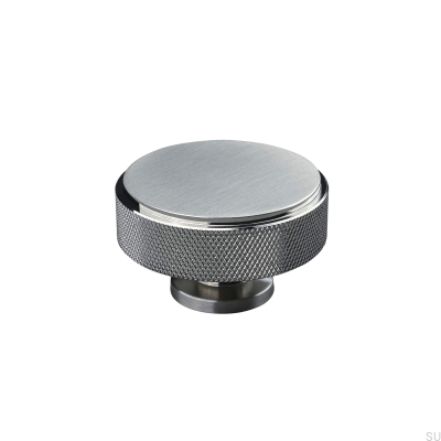 Pomo para mueble Lonato 50 Plata Cepillada