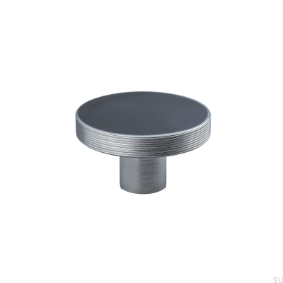 Pomo para mueble Monza Stripe 42 plateado