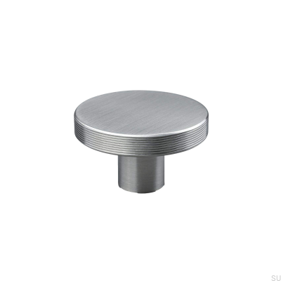 Pomo para mueble Monza Stripe 42 Plata Cepillada