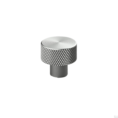 Pomo para mueble Rimini 20 plateado cepillado
