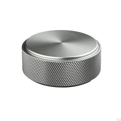 Pomo para mueble Rimini 50 plateado cepillado