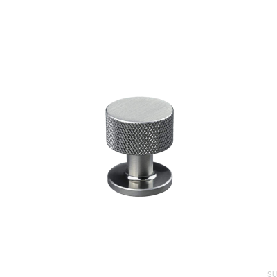 Pomo para mueble Sassari 25 Plata Cepillada